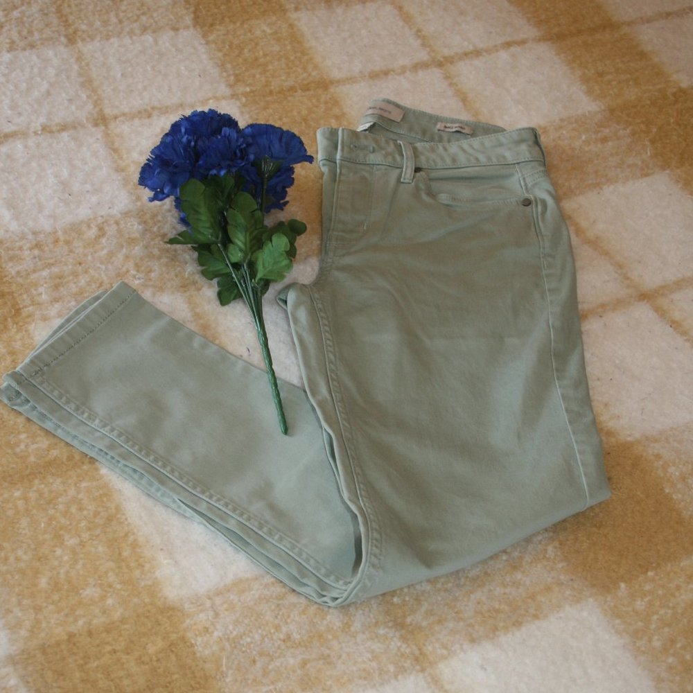 MINT GREEN FIVE POCKET COTTON CALVIN KLEIN JEANS 8